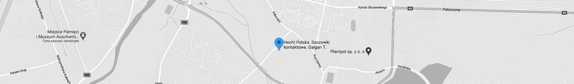 Mapa dojazdu do firmy Hecht Polska